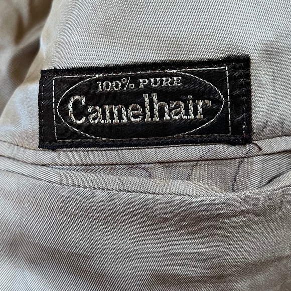 Brooks Brothers Blazer Men's 42L Brown Windowpane Plaid 100% Camel Hair Grandpa‎ - Picture 8 of 12